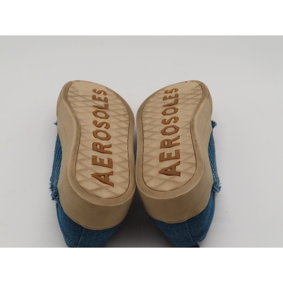 Aerosoles Shoes Womens Size 8 Blue Denim Brighton Slip On Sneakers - Picture 7 of 8